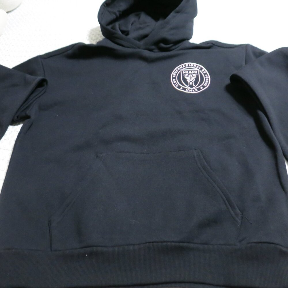 Club International De Futbol Miami Long Sleeve Hoodie Blk Pink New M, L, XL - Picture 2 of 6